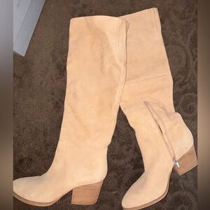 Vince Camuto Beige Heeled Boots